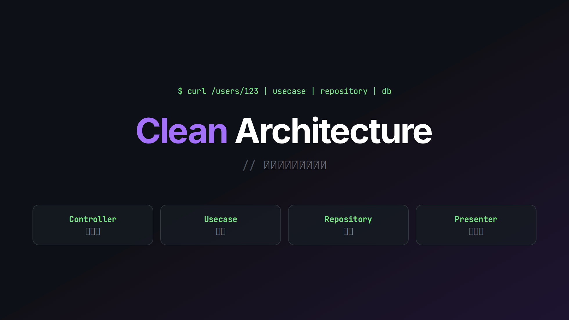 Clean Architecture：分層，但不互相認識